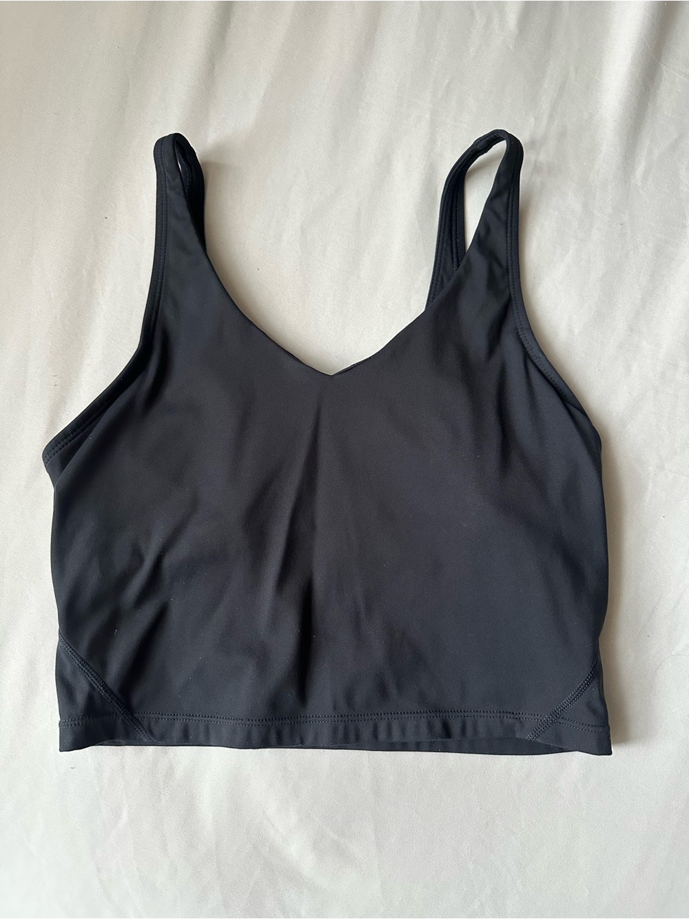 Black V-Neck Crop Bralette - Women Intimates & Sleepwear